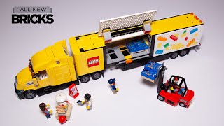 Lego City 60440 Yellow Delivery Truck Speed Build [upl. by Rosse]