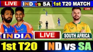 India vs South Africa 1st T20  Live Cricket Match Today  IND vs SA Live Match Today  IND Batting [upl. by Dorette]