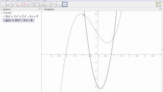 GeoGebra Tutorial Area between two curves [upl. by Ed]