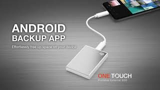 Seagate one touch Android backup app [upl. by Lexerd693]