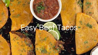 Easy Beef Baked Tacos [upl. by Valtin]