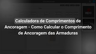 Calculadora de Comprimentos de Ancoragem  Como Calcular o Comprimento de Ancoragem das Armaduras [upl. by Hogan]