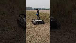 Remote control lawn mower for river bank slope protection Remote control lawn mower Lawn mower L [upl. by Akiraa]