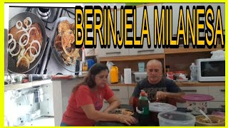 FIZ BERINJELA MILANESA PARA O NOSSO ALMOÇO COM SueliFreitas [upl. by Boylston]