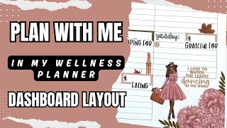 Plan With me Wellness Happy Planner Dashboard Layout [upl. by Assereht]