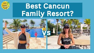 Cancun Top 2 Family All Inclusive Resorts  A Comparison  Hyatt Ziva Cancun vs Grand Moon Palace [upl. by Naus]