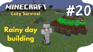 Starting a Cozy GARDEN  Minecraft Cozy Survival Lets play  Episode 20 [upl. by Retseh805]