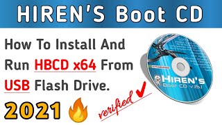 How To Install Hirens Boot CD On USB Flash Drive  HBCD PE x64iso Complete Installation  MTech [upl. by Harv431]