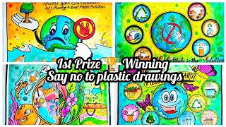 Beat Plastic Pollution DrawingStop Plastic Poster Chart project  Ban plasticEnvironment Drawing [upl. by Bethany121]