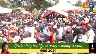 Massive Crowd TURNS UP to Celebrate the Reggae Icon Jahmby Koikai at Langata Cemetery [upl. by Tila534]