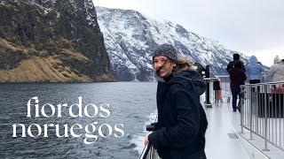 Navegando por los FIORDOS NORUEGOS  Crucero de Gudvangen a Flåm [upl. by Laehctim]