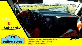 Rallysprint van Moorslede 2014  Onboard Lietaer Subaru S6 WRC HD [upl. by Nroht]