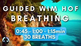 Very Easy WIM HOF Guided Breathing Session  For Complete Beginners [upl. by Ettezzil]