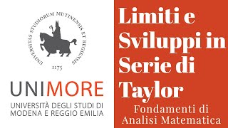 Limiti e Sviluppi in Serie di Taylor [upl. by Burnard461]