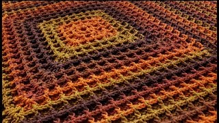 The Square Waffle Blanket Crochet Tutorial [upl. by Phaidra633]