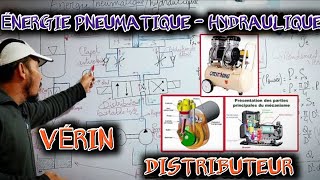 Energie pneumatique et hydraulique 2 bac sm  distributeur verin [upl. by Urbano482]