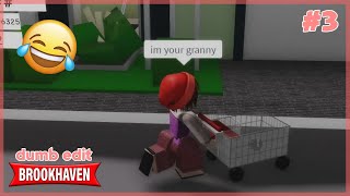 Brookhaven Funny Moments 🏠 3  Roblox  Hxyila [upl. by Fevre]