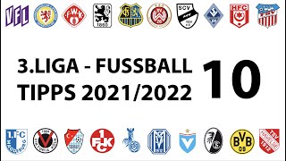 FussballTipps 3Liga  10Spieltag  Saison 20212022 [upl. by Euqitsym]