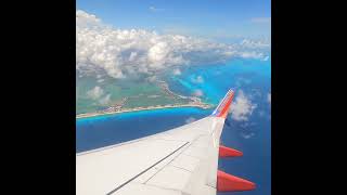 Part 34 Turning over the Yucatán Peninsula on the descent into CUN flying aviation [upl. by Acim]