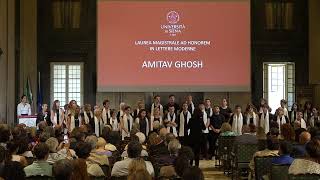 Laurea ad honorem in Lettere Moderne a Amitav Ghosh [upl. by Weitman]