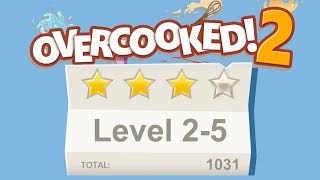 Overcooked 2 Level 25 4 stars 2 player Coop [upl. by Yenal641]