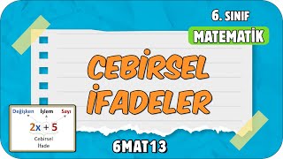 Cebirsel İfadeler 📘 tonguçCUP 3Sezon  6MAT13 2024 [upl. by Thibault]