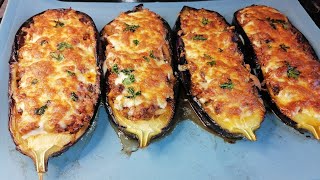 plat savoureux 👌tout le monde sera ravi de cette recette  aubergine farcieStuffed eggplant [upl. by Aranaj]