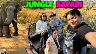 JUNGLE SAFARI  Family Travel Vlog to Jim Corbett  Aayu and Pihu Show [upl. by Eetnod]