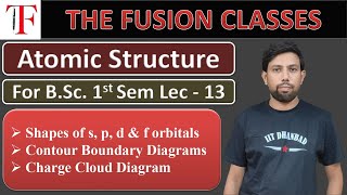 Shape of s p d amp f orbitals  Contour Boundary Diagrams  Charge Cloud Diagram  BSc Sem 1 [upl. by Haldas]