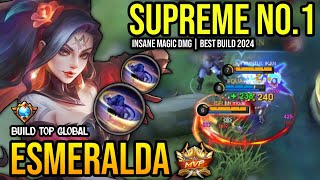 ESMERALDA BEST BUILD 2024  BUILD TOP GLOBAL ESMERALDA GAMEPLAY  MOBILE LEGENDS✓ [upl. by Ylnevaeh79]