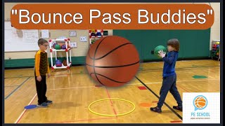 PE Basketball Drill quotBounce Pass Buddiesquot [upl. by Ettezil884]