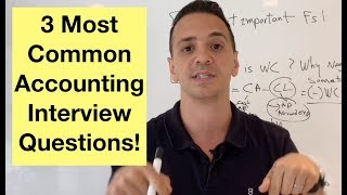 3 most frequently asked accounting interview questions [upl. by Reteip897]