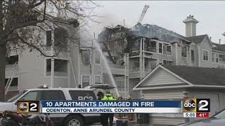 Odenton apartment fire 3714 [upl. by Ahsocin609]