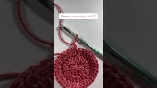 Crochet Invisible Join crochet crochettutorial crochetprojects [upl. by Clerc]