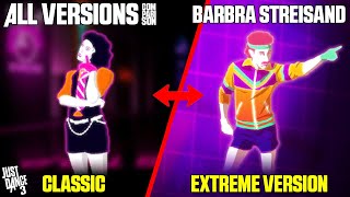 COMPARING BARBRA STREISAND  CLASSIC x EXTREME  JUST DANCE 3 [upl. by Nytsirt]