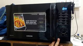 how to use Samsung 28 Liter Convection Microwave Oven model MC28H5145VKTL Black  full demo [upl. by Aivizt]