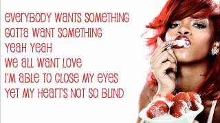 Rihanna  We all want love Lyrics [upl. by Lody639]