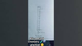 to calibrate the given Burette 🧪⚗️chemistry practical BSC 3rd sem👍✨ [upl. by Oigroig]