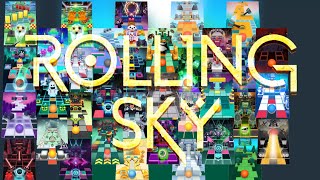 Rolling Sky All Levels 185  NonThemed vs Normal [upl. by Nitreb309]