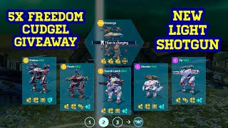 War Robots 5x Freedom Cudgel Giveaway amp Gameplay  WRwinFrCudgel [upl. by Norah29]