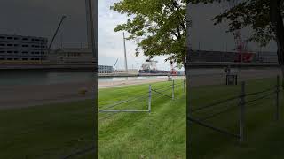 Soo Locks Ship Lowering [upl. by Neiviv796]