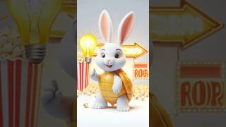 🐰Cute rabbit and popcorn🍿🌽 rabbit bunny funny funnyvideo cartoon anime [upl. by Nettirb602]