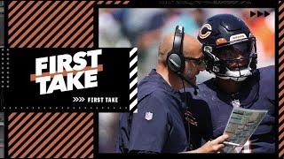 Why failing to develop Justin Fields couldve caused Matt Nagy to be fired by the Bears  First Take [upl. by Yand122]