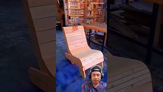 Wooden Chair For Relaxation🪑woodworking shorts remix [upl. by Ermine19]