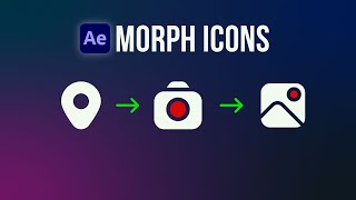 How to Morph Shapes  After effects tutorial  Morph icon [upl. by Aicilev262]