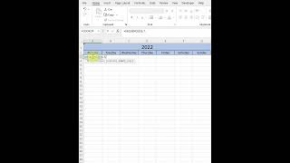 Create a year at a glance calendar in one cell using one formula [upl. by Nnalyrehs]