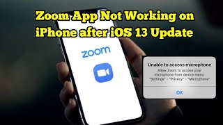 Zoom App AudioVideo Not Working on iPhone after iOS 1514  Fixed [upl. by Jefferson]