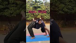 DUAL POSE chakrasanaDhanurasana [upl. by Aleyak]