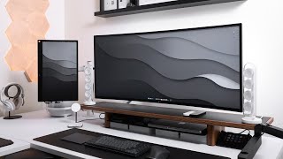 Desk Update LG 40WP95C 5K2K  UPERFECT 17quot Portable Monitor Setup [upl. by Lilla421]