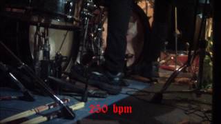 Simon Bloodhammer Schilling  Belphegor  210280 BPM  Foot View Demonstration [upl. by Erastus]